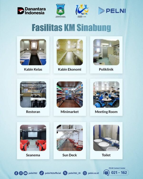 fasilitas kapal pelni sinabung