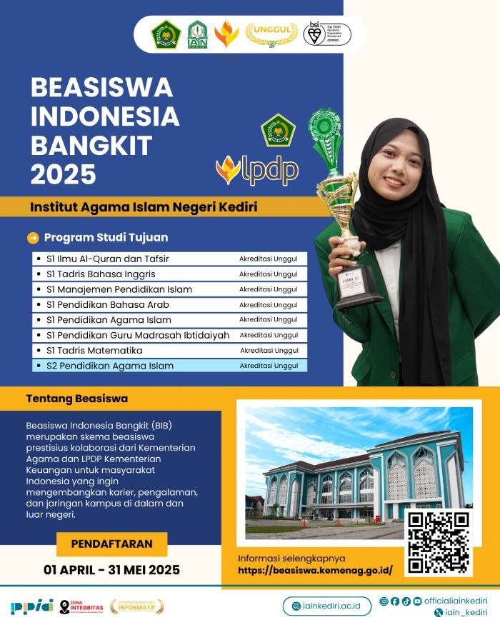 Beasiswa Kemenag Jalur Prestasi Akademik - Photo by IAIN Kediri