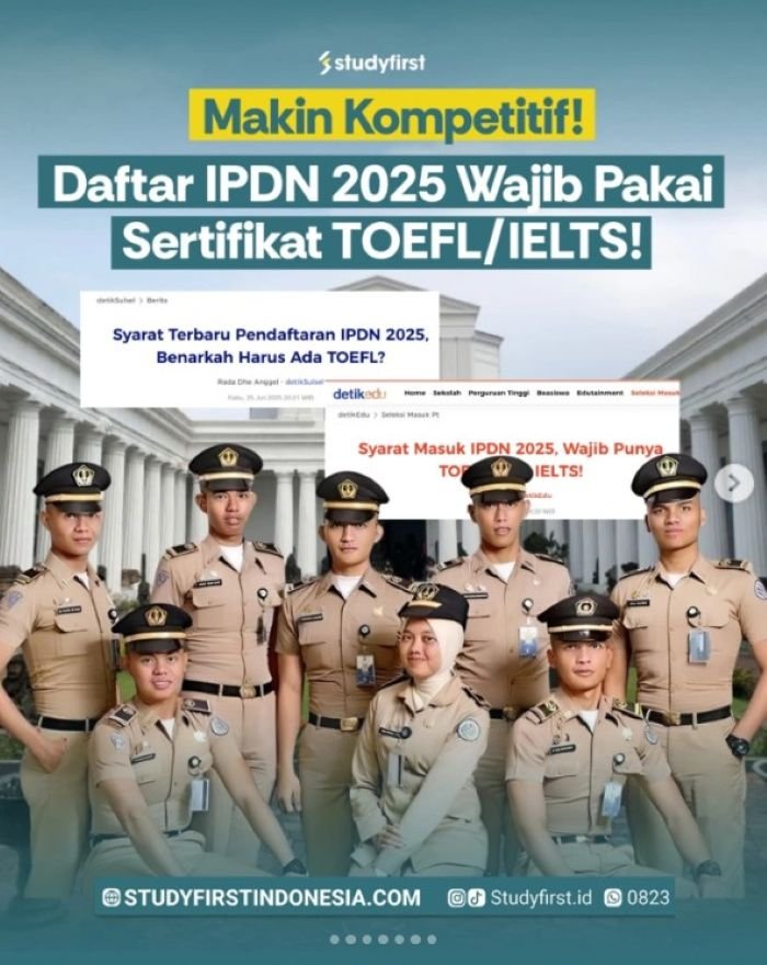 Beasiswa Praja IPDN (Kementerian Dalam Negeri) - Photo by Study First Instagram