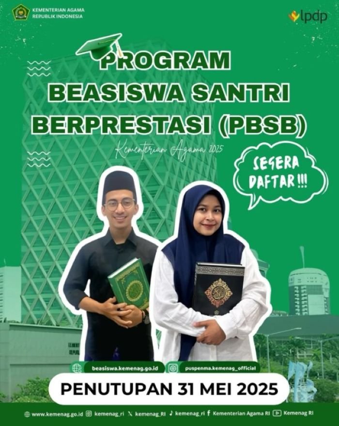 Program Beasiswa Santri Berprestasi PBSP - Photo by Instagram