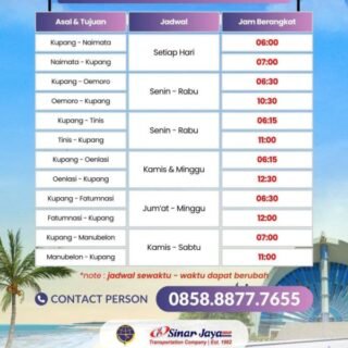 jadwal bus perintis kupang