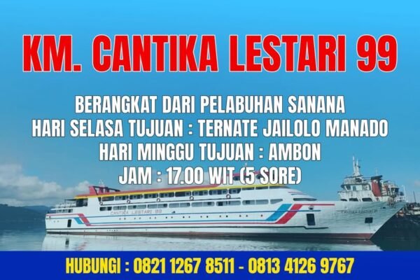 kapal dari pelabuhan sanana