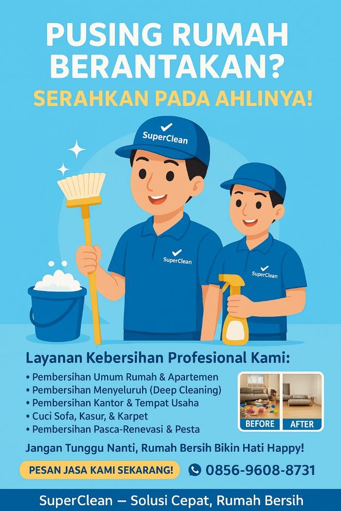SuperClean Jasa Kebersihan Profesional - Photo by Google