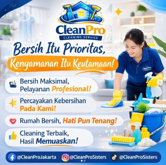 CleanPro Indonesia Cleaning Service Surabaya - Photo by Instagram