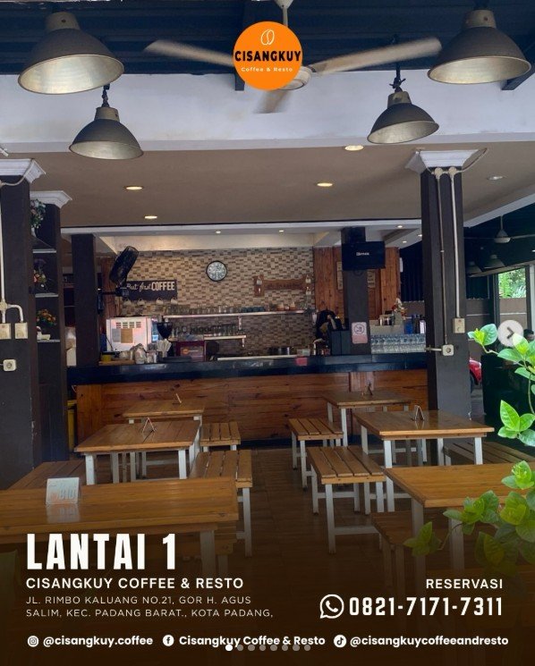 Cisangkuy Coffee & Resto Padang - Photo by Instagram