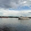 Lalu lintas kapal disungai Mentaya pelabuhan Sampit